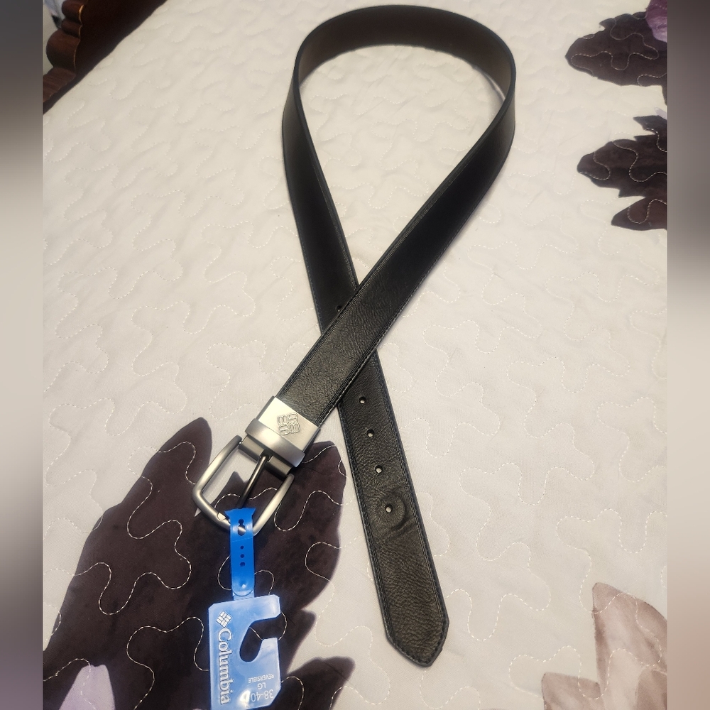 Nwt Columbia Black Men's Belt Size Large 38-40